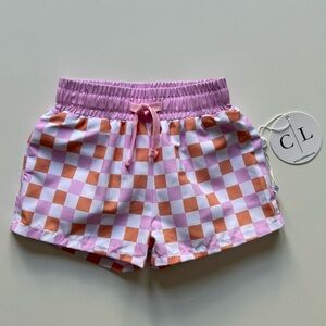 Caden Lane Boy's “Check Me Out” Swim Trunks - Size 3-6M